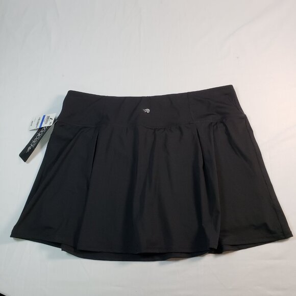 IDEOLOGY SKORT BLACK XL WOMENS ATHLETIC FLEX RAPID DRI FLAT SEAMS - Picture 8 of 10